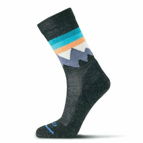 FITS Mountain Top Light Hiker Crew Socks  -  Small / Charcoal