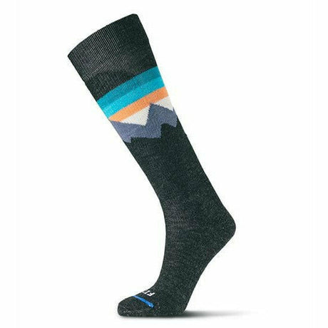 FITS Mountain Top Medium Ski OTC Socks  -  Small / Charcoal