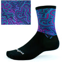 Swiftwick Vision Six Impression Crew Socks  -  Small / Impression Electrowave