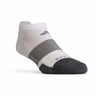 Fitsok NP7 Midweight No Show Tab Socks  -  Small / White/Gray