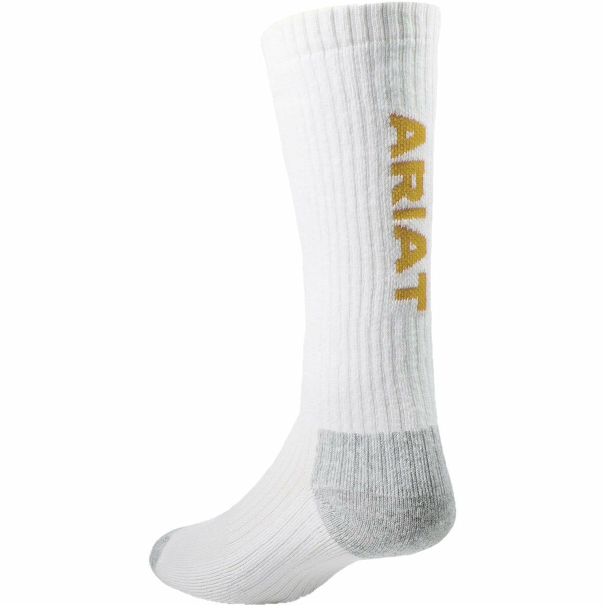 Ariat Cotton Mid-Calf 3-Pack Socks  -  Medium / White