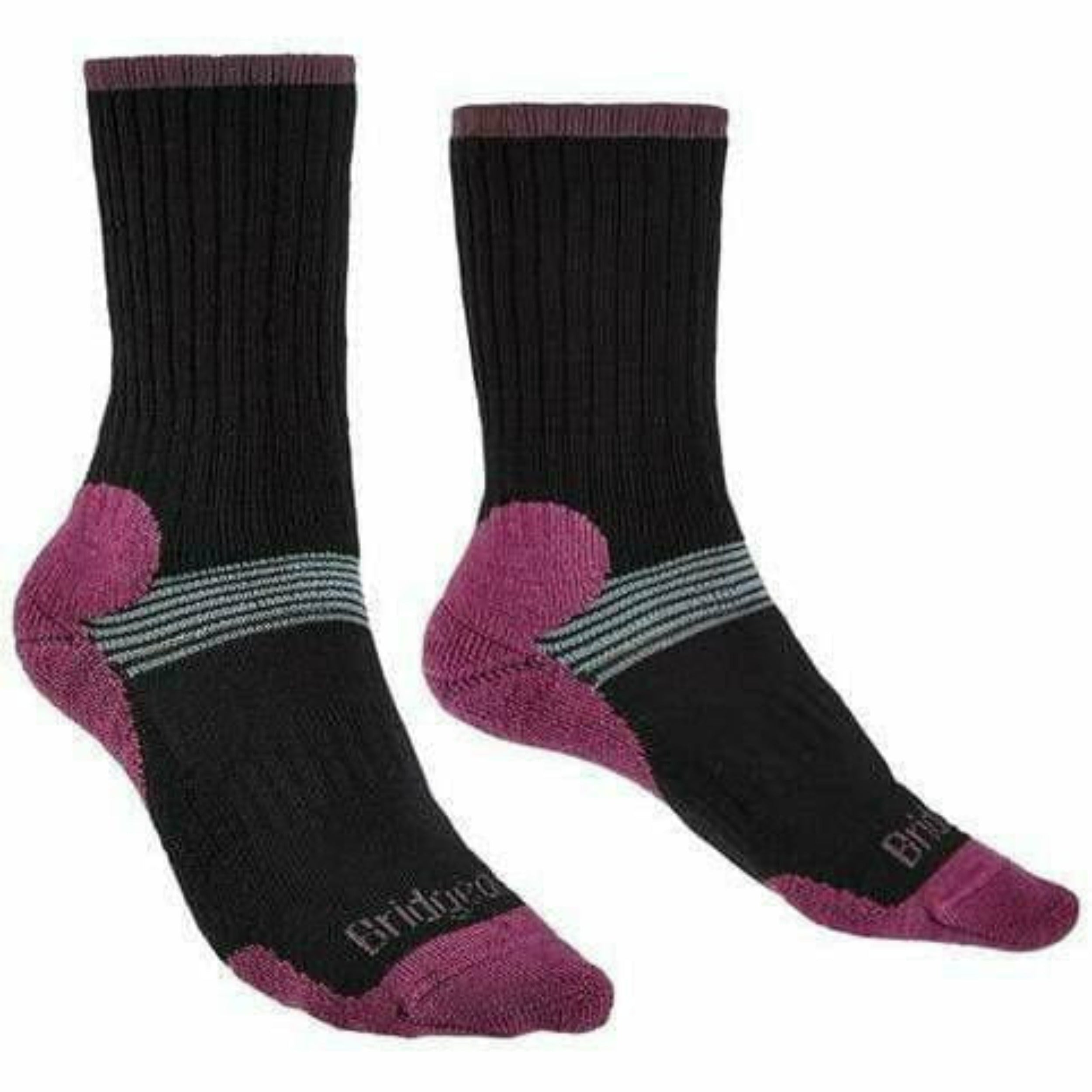 Bridgedale Womens Cross Country Merino Crew Ski Socks  -  Small / Black