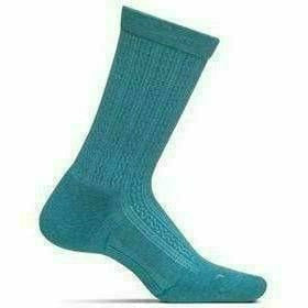 Feetures Womens Everyday Texture Cushion Crew Socks  -  Small / Turquoise