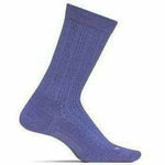 Feetures Womens Everyday Texture Ultra Light Crew Socks  -  Small / Lavender