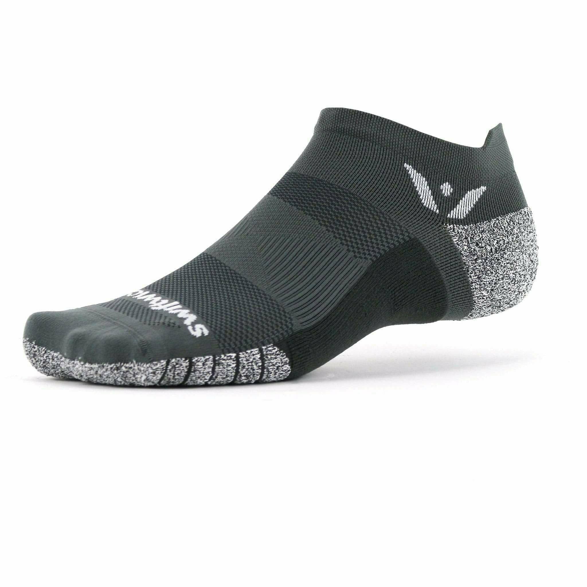 Swiftwick Flite XT Zero Tab Socks  -  Small / Gray